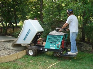 Concrete Buggy Delivery at home construction project